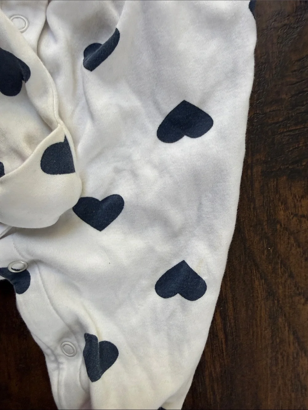 Hearts Onesie footed One Piece